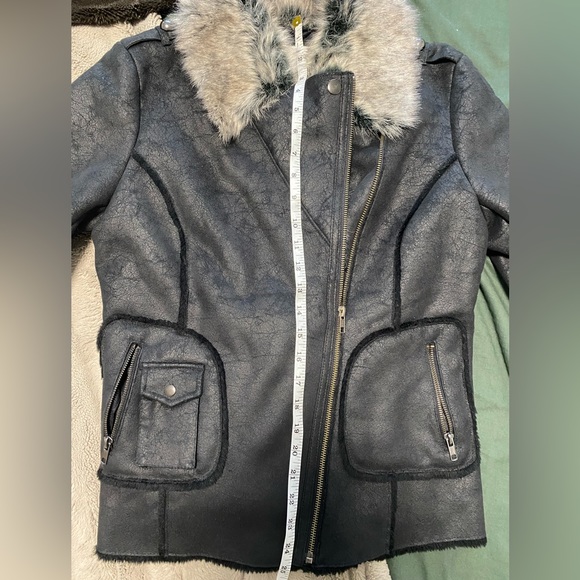 NEXT faux Fur & Suede Jacket - Picture 7 of 7